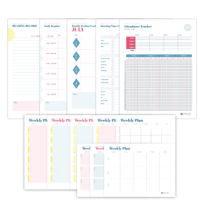Joyful Noise Learning Homeschool Planning Sheets and Printables