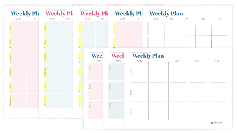 Joyful Noise Learning Weekly Planning Sheets Pack
